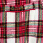 Hanna Andersson Womens Holiday Flannel Nightshirt Plaid Medium Cotton EUC Red Photo 3
