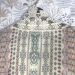 Umgee USA Boho Kimono Cardigan S/M Crochet Lace Trim Open Front Boho Cottagecore Photo 9