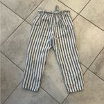 American Eagle  Linen Striped Pants MEDIUM Photo 5
