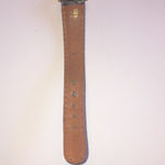 Carriage Gold Tone Dark Brown Leather Classic Watch Wristwatch NEW BATTERY Photo 6