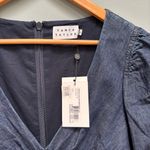 Tanya Taylor  Pansy Ruched Denim Flounce Mini Dress 8 Photo 7