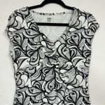 Title Nine  Black White Floral Athletic Dress Women’s S Gorpcore Mini Casual Photo 9