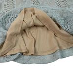 Light Blue Lace Mini Skirt Size M Photo 3