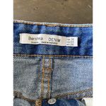 Bershka  Denim Women's 4 BSK Girl Y2K Distressed Blue Denim Skirt‎ Photo 5