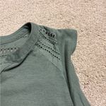 Nanette Lepore Green Linen Blend Short Sleeve Cami Blouse Top Size Small Photo 3