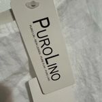 Valentina Naldi Italy White Fringe Hem Linen Tank Top Size 1X NEW With tags Photo 9