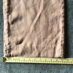 L'Agence Nude Pink Linen Wide Leg Cropped Pants High Waist Size 29 Trousers Photo 11