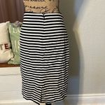 Merona black and white striped stretch skirt size 12. Photo 2