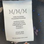 CAbi Womens M Dress #3828 Black Floral AOP Lightweight Short Sleeve Sheer Flare Photo 2