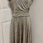 Anthropologie Maeve Tamara Silver Wrap Dress Photo 0