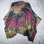 Vintage Concept Kimono Womens Medium Purple Yellow Topper Bohemian Preppy Casual Photo 2