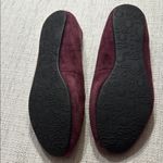 UGG  Burgundy Suede Slippers with Rhinestone Detail Photo 2