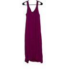 Vince Camuto 1X Plus Hot Pink Sheath Midi Dress Side Slits Summer Beach Resort Photo 1