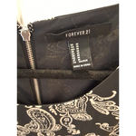 Forever 21  Black & White Sheer Sleeveless Paisley Zip Back Size M Shift Dress Photo 1