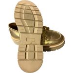 CYNTHIA RICHARD HAILEY 2.0 GOLD Metallic LEATHER Platform Loafers Shoes 7 / 38 Photo 4