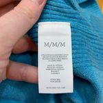 CAbi Blue V Neck Long Sleeve Hoodie Pocket Sweater Womens Size Medium Cozy Warm Photo 7