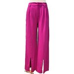 Nordstrom NEW Happily Grey Magenta Pink Wide Leg Trousers Size 7 Photo 1