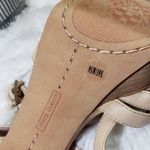 Vince Camuto Women's Size 9.5 Wide Beige Ankle Strap, Open Toe Heels Photo 9
