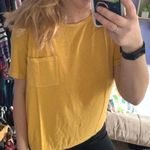 American Eagle Outfitters Yellow Short Sleeve Shirt Size M Photo 0