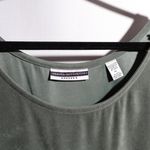 Amanda Smith VTG 90s Green Overall Dress Teacher Solid Petite M Midi Academia Photo 2