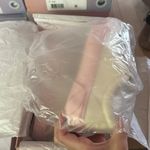 Lisa Vicky Go Get Em Cream Pink Sneaker Sheep Nappa Leather Size 7 Photo 2