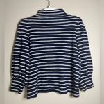 Madewell Balloon Sleeve Mockneck Stripped Sweater Shirt Sz S Photo 7