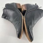 Lucky Brand Women's Leather Dual Side Zip Almond Toe Ankle Boots Black Size 10M Photo 4