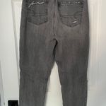 American Eagle Grey Distressed High Waisted Mom Jeans Photo 1