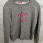 Kate Spade Heather Gray Sweatshirt with Pink Wink Embroidery Photo 0