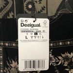 Desigual Womens Leggings M Black Floral Serenna Stretch Pull On NWT Photo 5