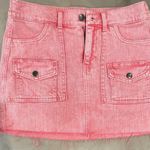 Aerie Pink Demin Mini Skirt Size XS Photo 0