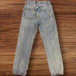 AGOLDE  90’s Pinch Waist Straight Jeans Lineup Distressed Medium Wash Size 27 Photo 5