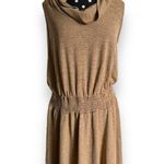 Soft Surroundings Womens Dress Sz Petite M PM Tan Kerry Cowl Neck Sleeveless NEW Photo 7