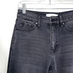 KanCan USA KanCan Washed Black Non-stretch High Rise Ankle Mom Jeans Photo 2