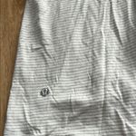 Lululemon Grey with white stripes Open flowy back sz 6 Photo 4