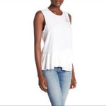 Sundry  Ti Amo muscle asymmetric peplum tank top small Photo 8