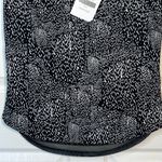 Fabletics  Vanessa Top Sz XS NWT Athletic Black White Mesh Photo 4