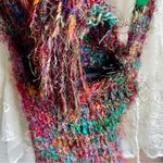 Lakhay's Collection Funky Fringe Woven Boho Crossbody Bag Purse 100% Silk Photo 1