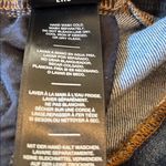 7 For All Mankind Coated Black Panel Denim High Waist Ankle Skinny Jeans Blue 30 Photo 6