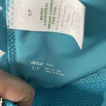 Aerie Size S Blue Scalloped Edge Triangle Back Tie Swim Top Spring Summer Beach Photo 3