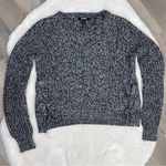 Jennyfer Y2K LaceUp Sides Speckle Sweater Black White Medium Black Photo 5