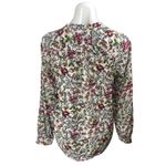 L'Agence  Multicolor 100% Silk Floral Long Sleeve Button Down Shirt Blouse Top S Photo 1