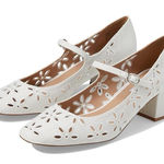 Steve Madden  Hawke Mary Jane Pump White Eyelet Size 8 Women's Bridal Easter Photo 0