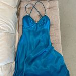 Faviana Blue formal maxi dress Photo 1