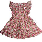 Caroline Constas New York Cottage Strawberry Print Flutter Sleeves Size Medium Red Photo 2