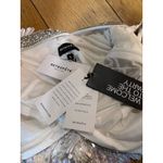 retrofete Ivana Sequin Rhinestone Mini Dress White & Silver Womens Size Small Photo 15
