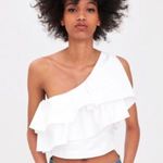 ZARA Asymmetrical Frilled Top Photo 0
