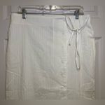 Evidnt Los Angeles Size Large 100% Cotton White Midi Skirt Photo 1