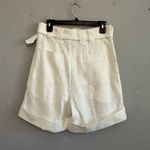 Farm Rio  Tailored Linen High Rise Shorts Size Small Photo 3
