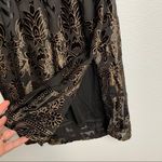 SADIE X Sage Velvet Floral Halter Neck Dress Sz S NWT Black Photo 5